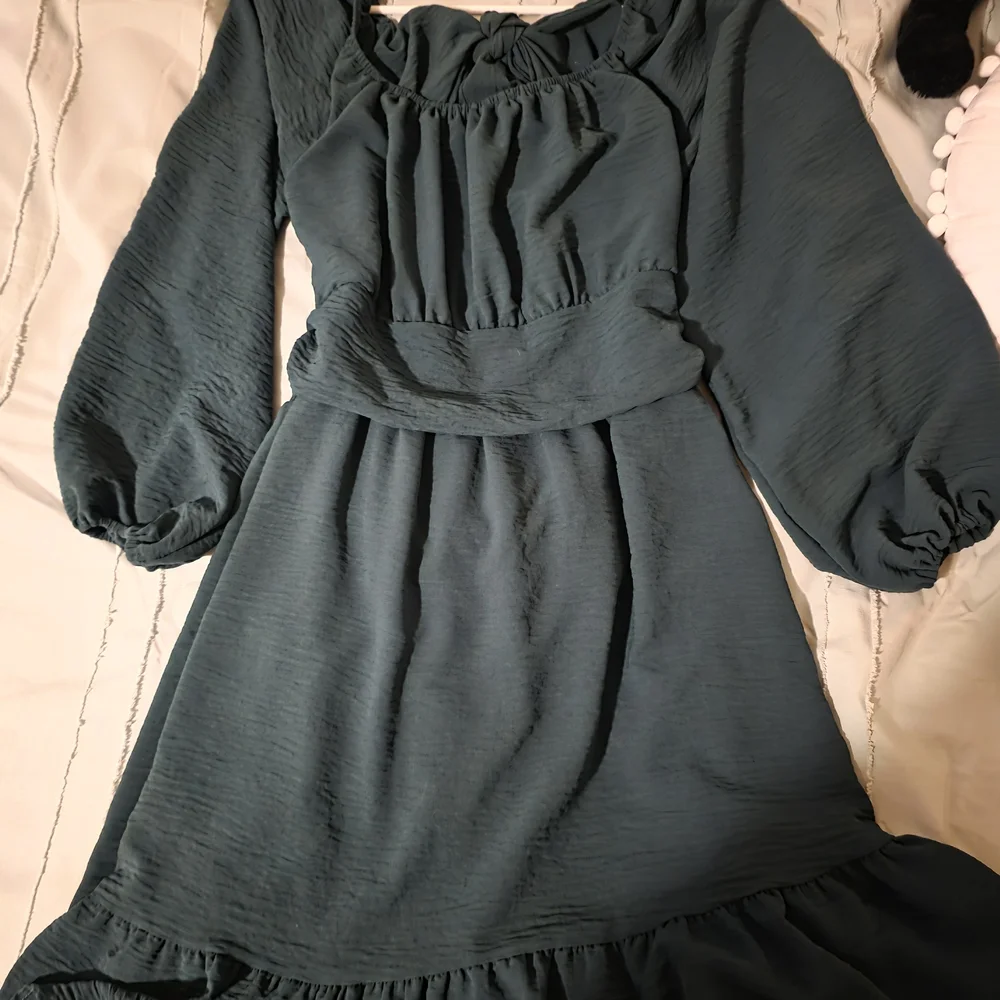 Elegant Dark Teal Dress - Picture 1 of 2